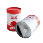 Eco-friendly paper cans available in multiple sizes.
