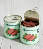Recyclable custom printable paper cans with airtight seal for small-batch pet treats EU market. - Image 2