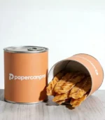 Recyclable custom printable paper cans with airtight seal for small-batch pet treats EU market. - Image 5