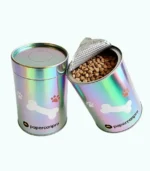 EU PPWR compliant biodegradable custom printed paper cans for dog dry food. - Image 4